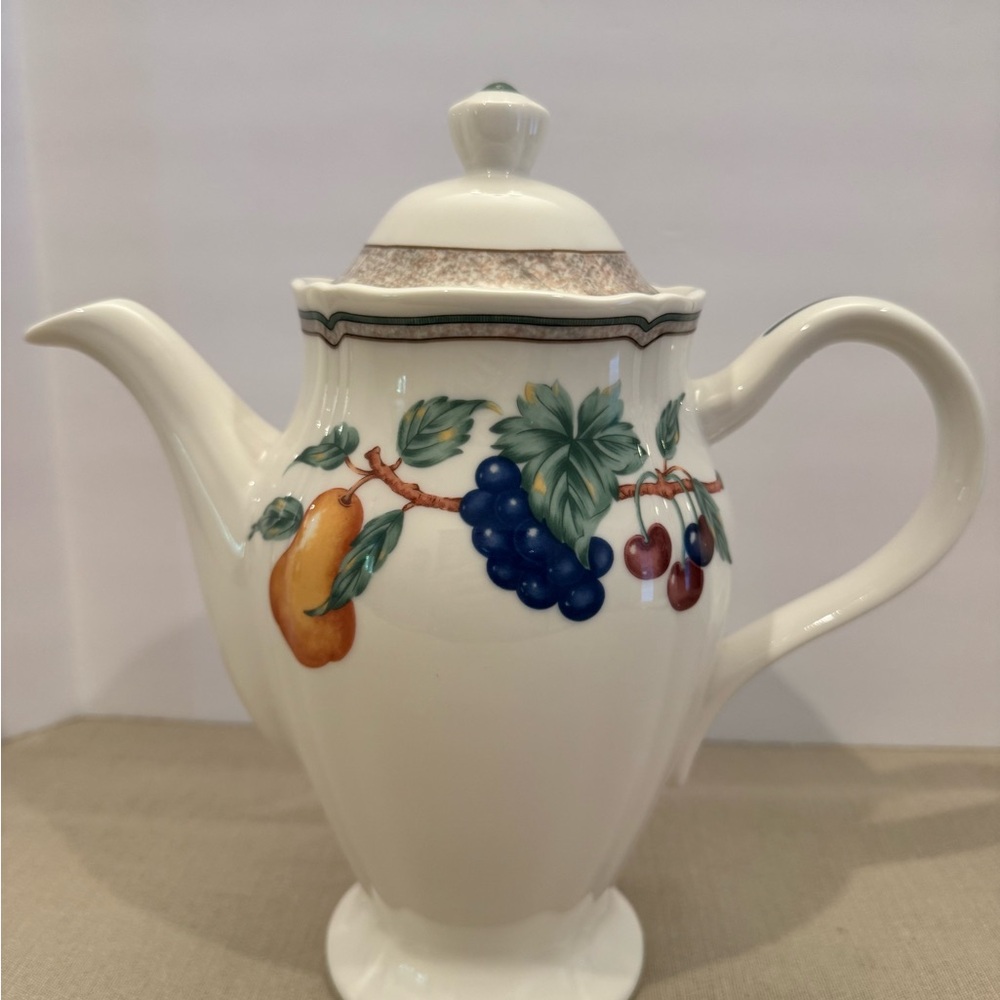 Vintage Noritake Homecraft Orchard Estate Coffee or Tea Pot with Lid 9236 RARE - Picture 16 of 16